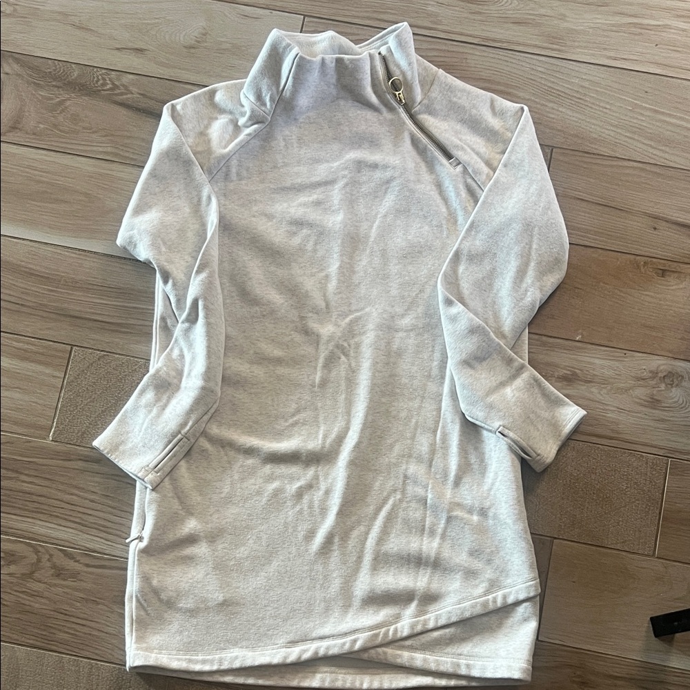 Athleta Cream Cozy Sweater Dress